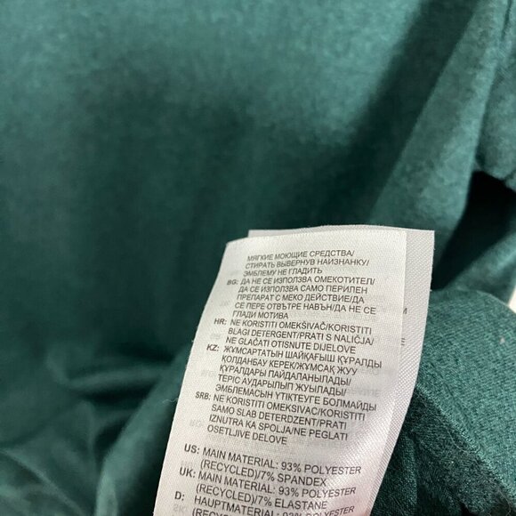 Adidas Cropped Short Sleeve T Shirt Green Womens Small Active - Picture 3 of 5